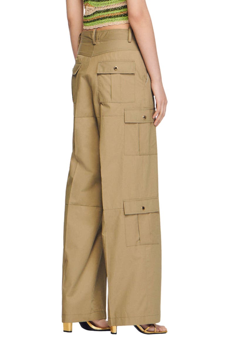 Popeye Wide Leg Cargo Pants, Alternate, color, KHAKI
