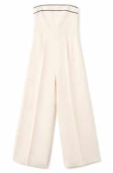 Mono Corso Strapless Linen Jumpsuit