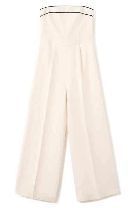 Mono Corso Strapless Linen Jumpsuit
