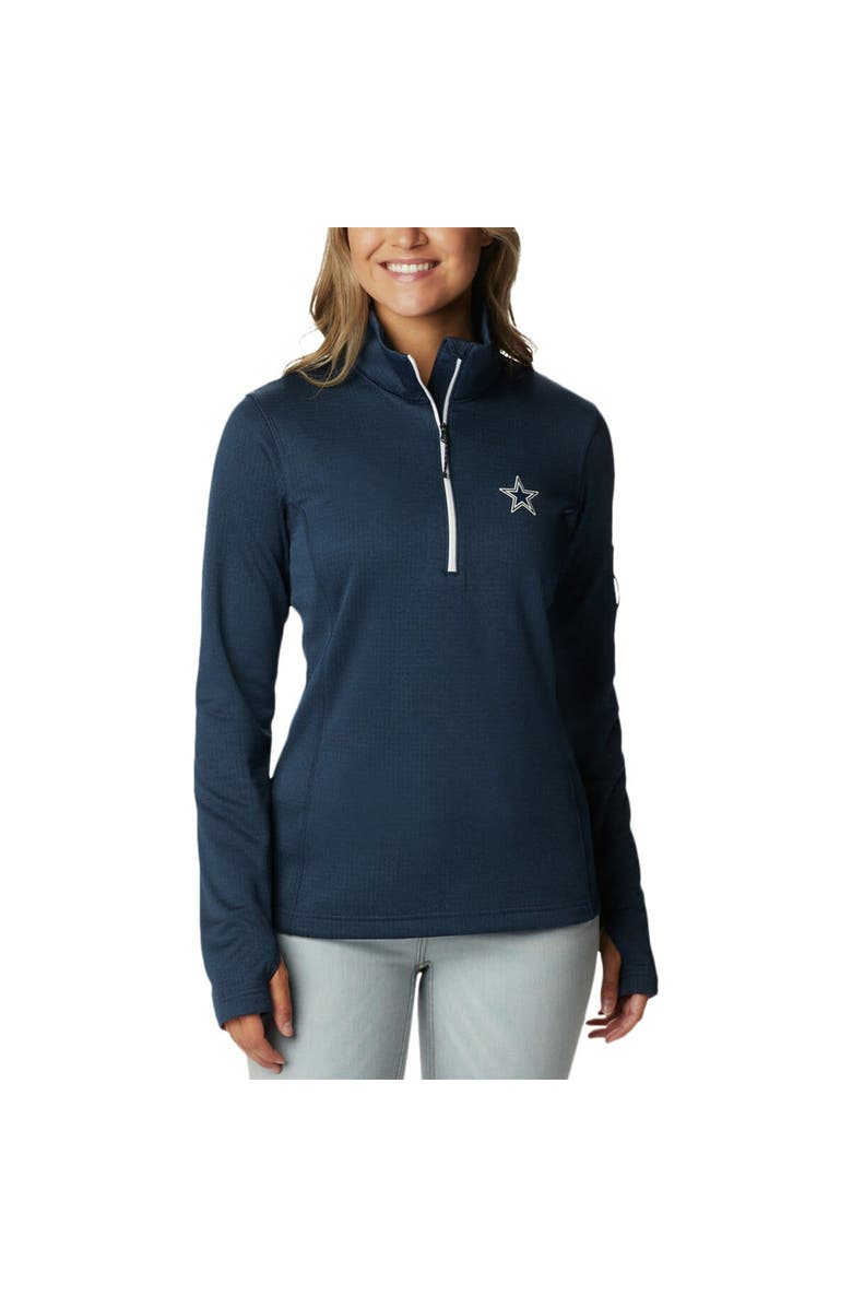 Columbia Women's Columbia Navy Dallas Cowboys Park View Omni-Wick Half-Zip Top, Alternate, color, Navy