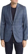 DANIEL HECHTER Windowpane Check Wool Blazer