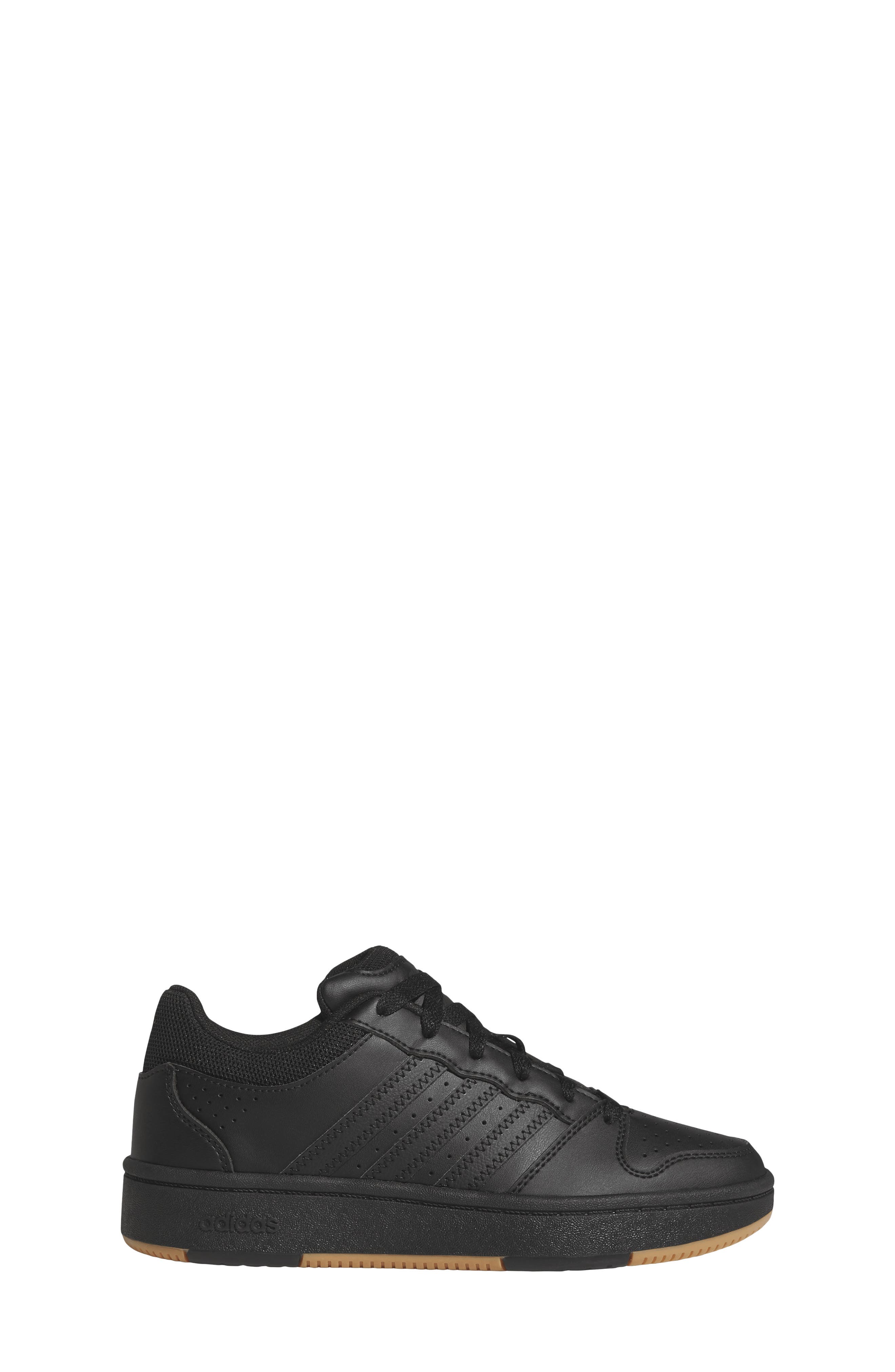 Gender Inclusive Hoops 3.0 Mid Top Sneaker, Alternate, color, BLACK/ GUM/ BLACK
