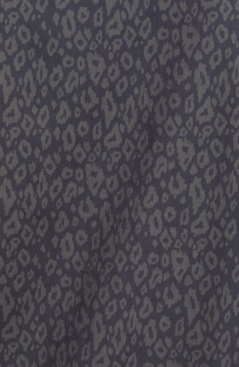 Public Art Leopard Print Short Sleeve Button-Up Camp Shirt, Alternate, color,