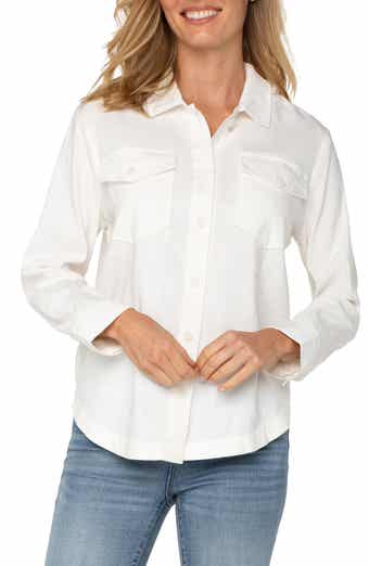 Liverpool Los Angeles Stretch Linen Blend Shacket