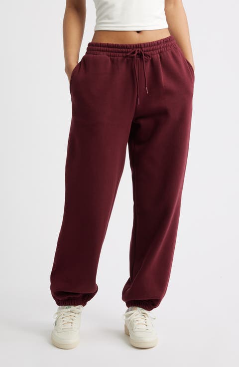 Women's Burgundy Pants & Leggings | Nordstrom