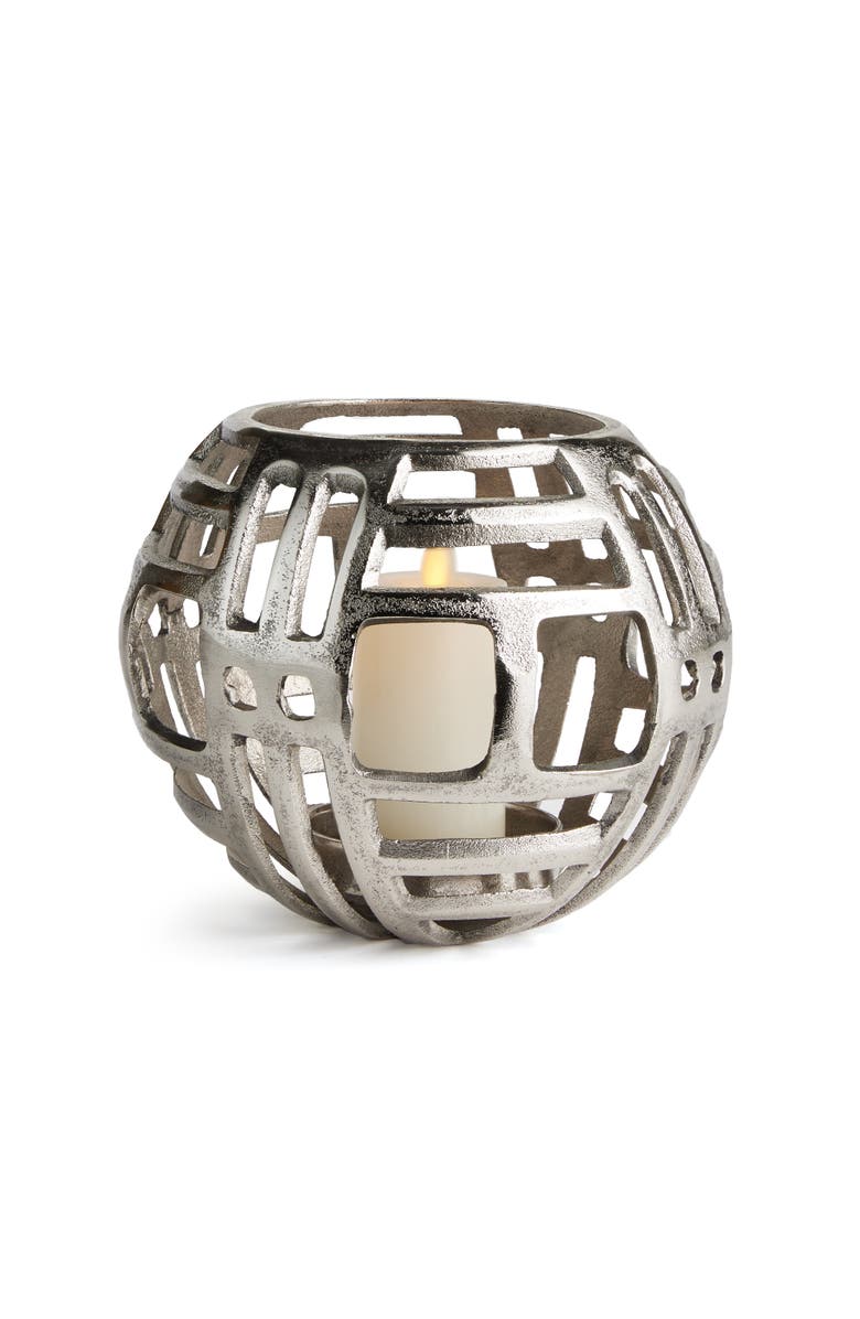 Napa Home & Garden Cecil Hurricane Medium, Main, color, Silver