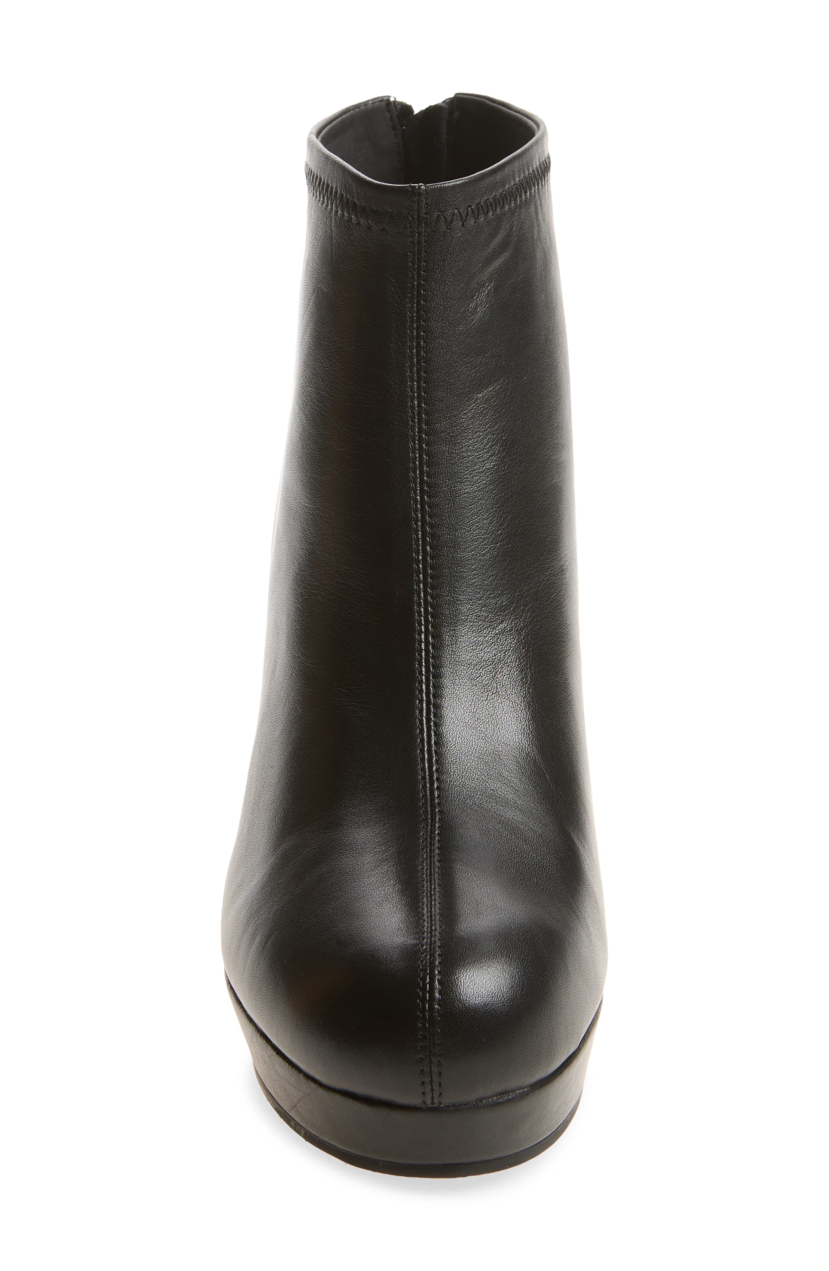 Isa Leather Bootie, Alternate, color, BLACK LEATHER