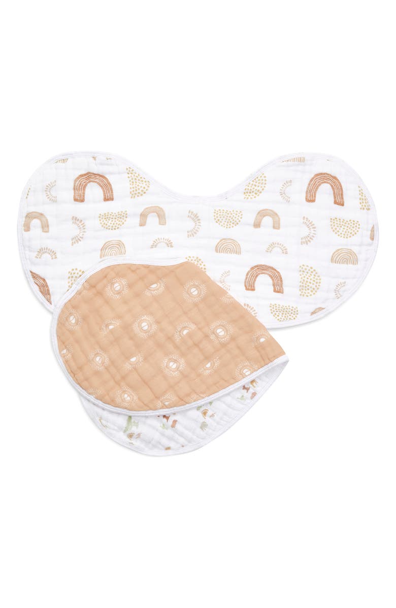 aden + anais 2-Pack Classic Burpy Bibs, Alternate, color, Keep Rising