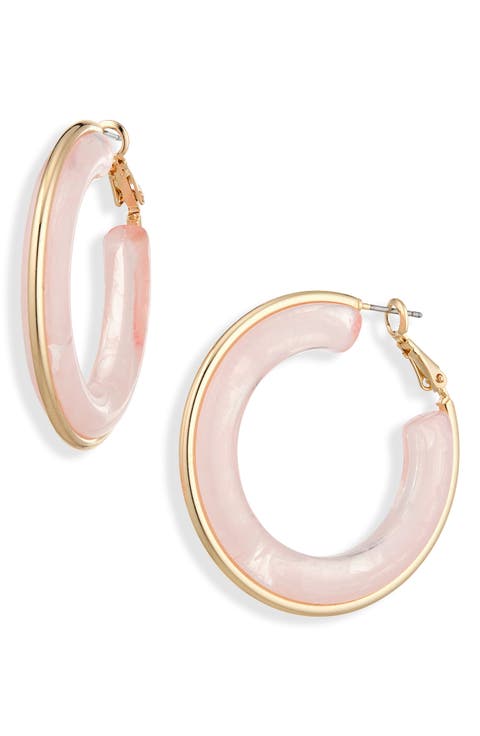 Acrylic Hoop Earrings
