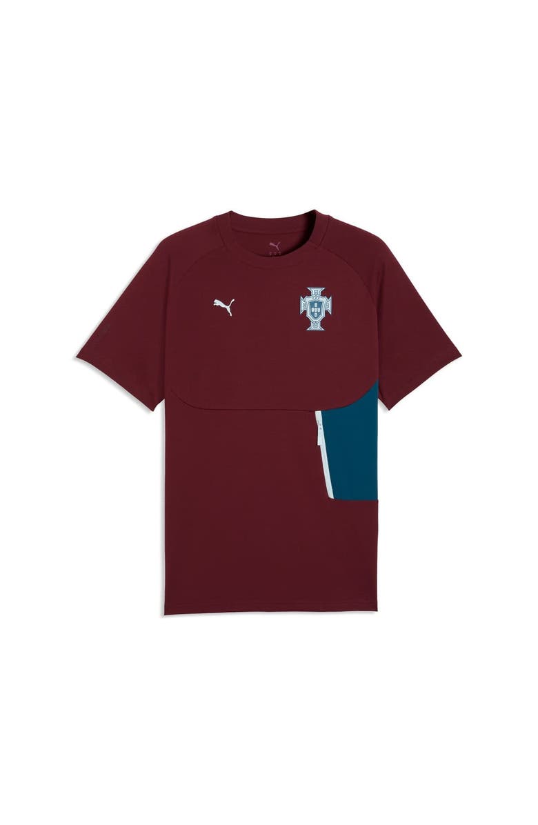PUMA Men's Puma Maroon Portugal National Team PumaTech Pocket T-Shirt, Alternate, color, Maroon