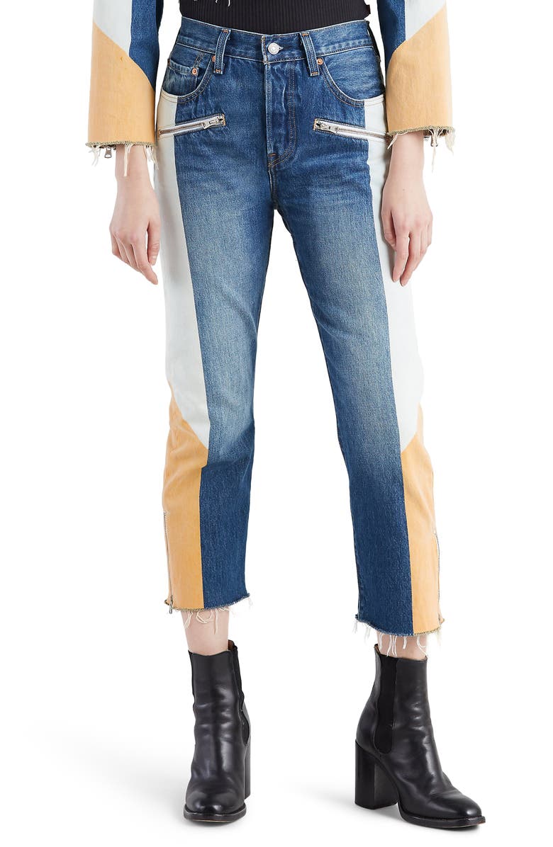 Levi's<sup>®</sup> 501<sup>®</sup> Moto Crop Jeans, Main, color,