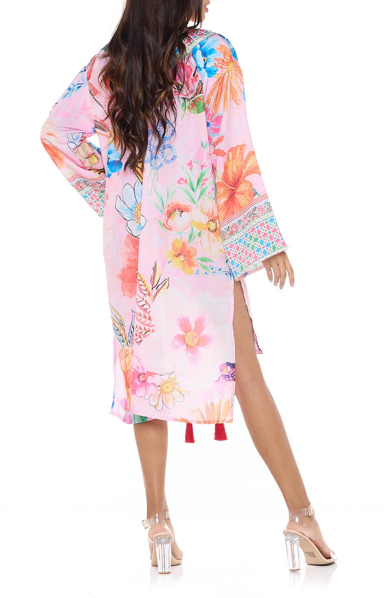 RANEES Floral Cover-Up Duster, Alternate, color, Pink