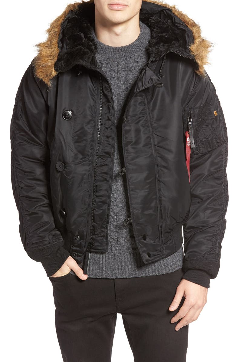 Alpha Industries N-2B Short Hooded Parka, Main, color, 