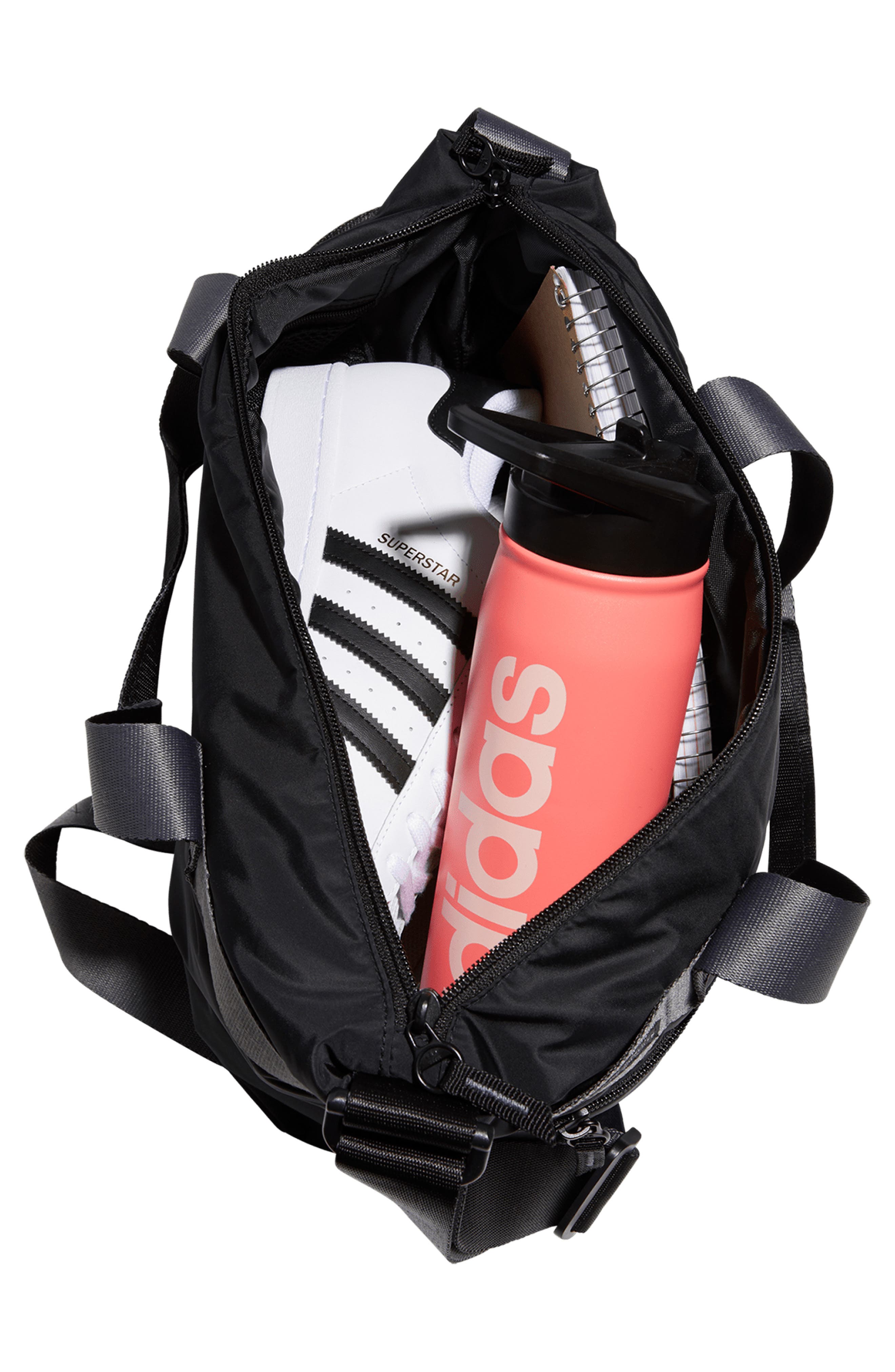 adidas Originals Recycled Polyester Puffer Shopper Tote Bag, Alternate, color, 