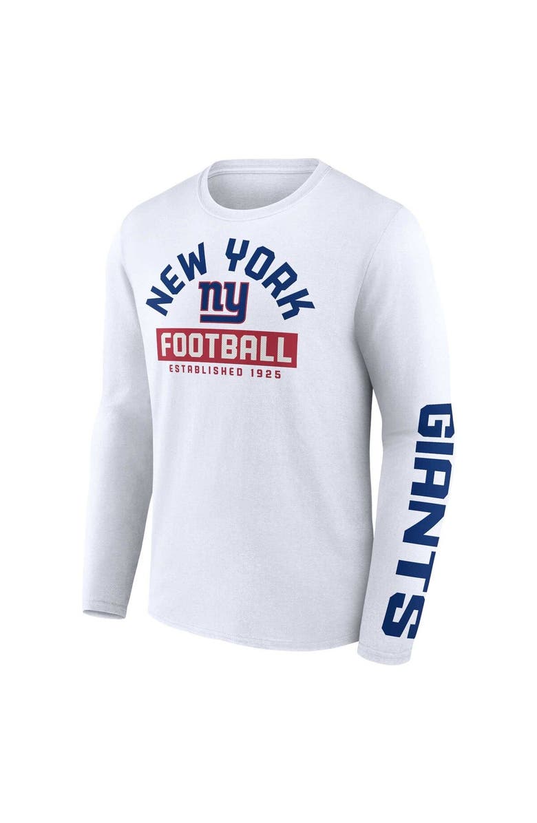 FANATICS Men's Fanatics Branded White New York Giants Long Sleeve T-Shirt, Alternate, color, White