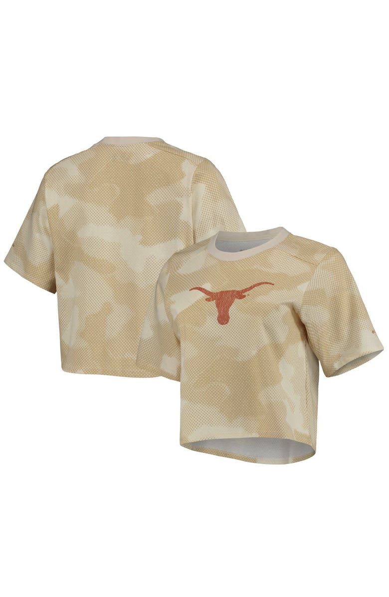 Columbia Women's Columbia White/Tan Texas Longhorns Park Camo Boxy T-Shirt, Main, color, 