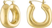 BEN ONI Square Tube Hoop Earrings