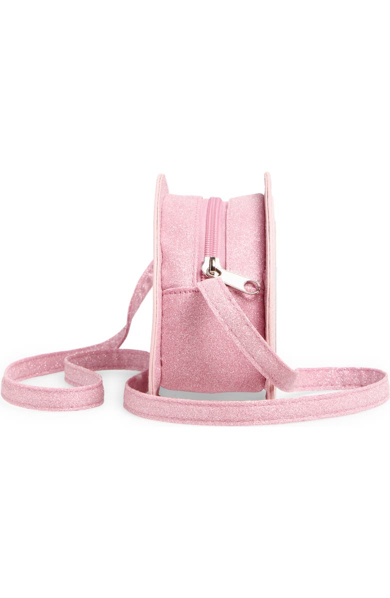 Capelli New York Kids' Glitter Rainbow Crossbody Bag, Alternate, color, Pink Pale Multi