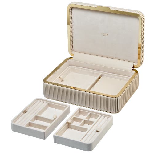 Wolf Bella Medium Jewellery Box In Brown