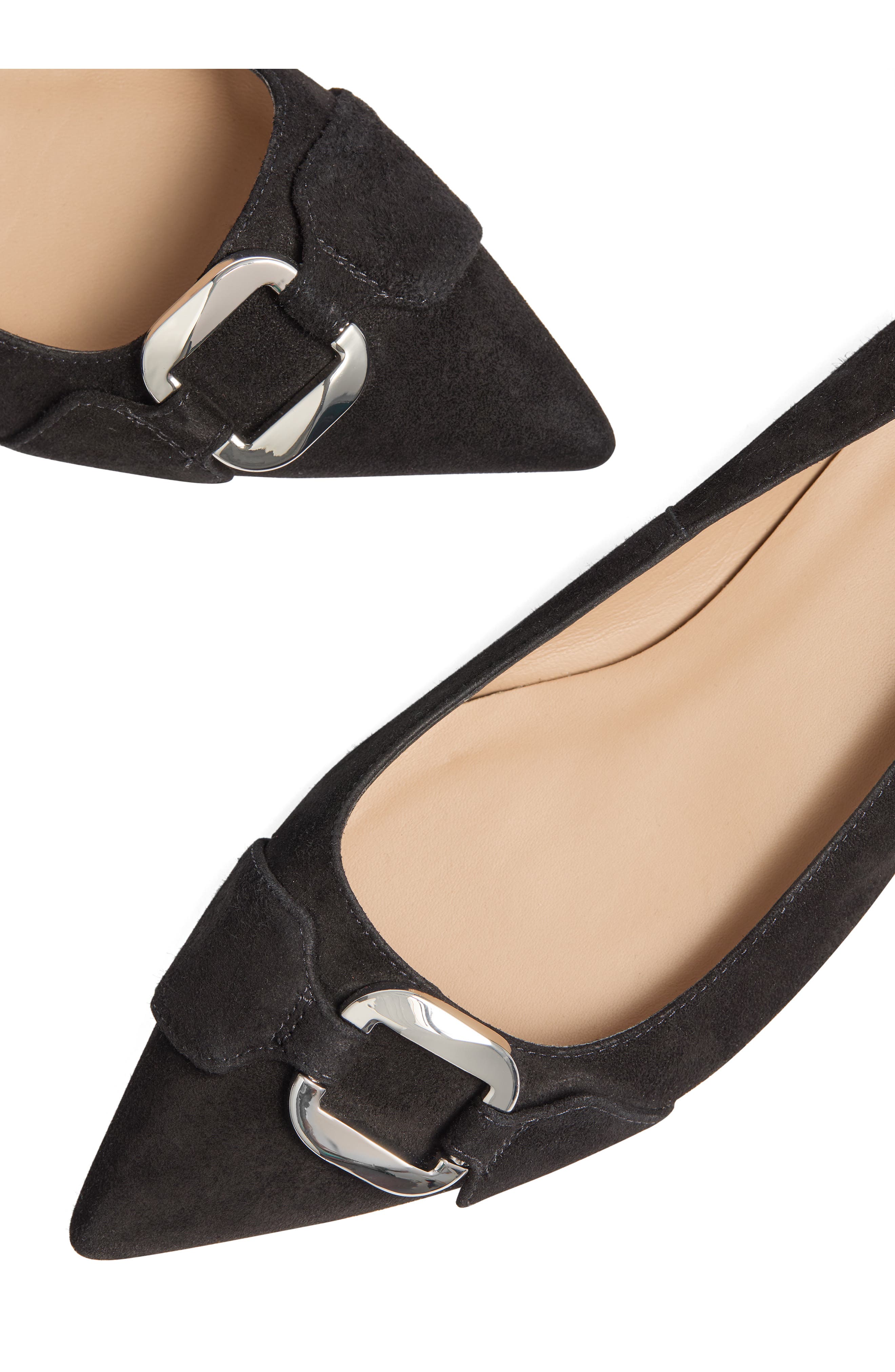 LK Bennett Ethel Pointed Toe Flat, Alternate, color, Black