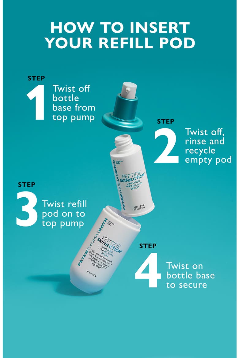 Peptide Skinjection Amplified Wrinkle-Fix Refillable Serum, Alternate, color, NO COLOR