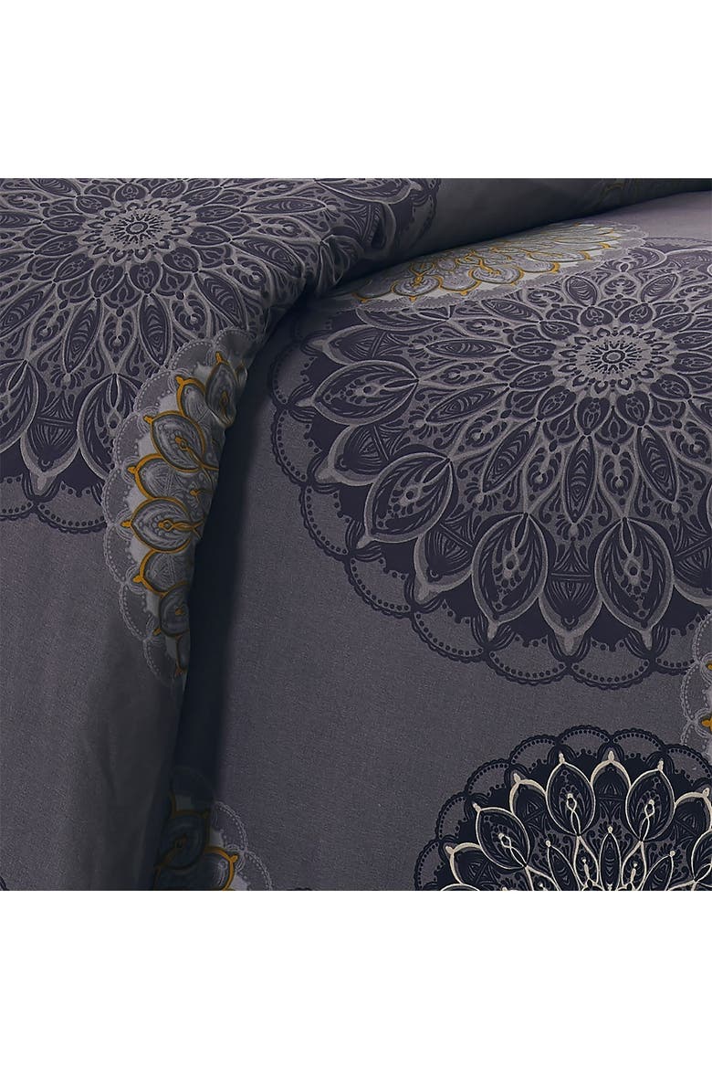 Premium Collection Oversized Comforter Set, Alternate, color, MIDNIGHT FLORAL BLACK