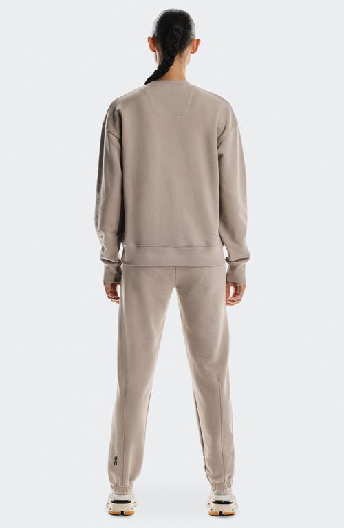 On Club Crewneck Cott Blend Sweatshirt In Nude