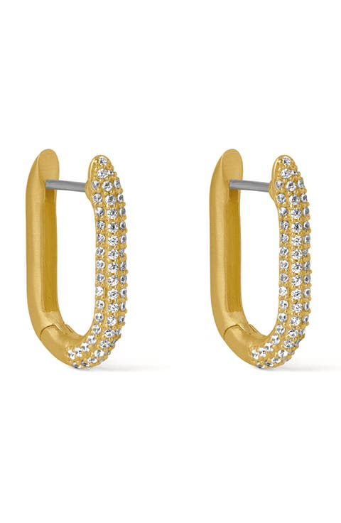 Juliette Pavé Hinged Hoop Earrings
