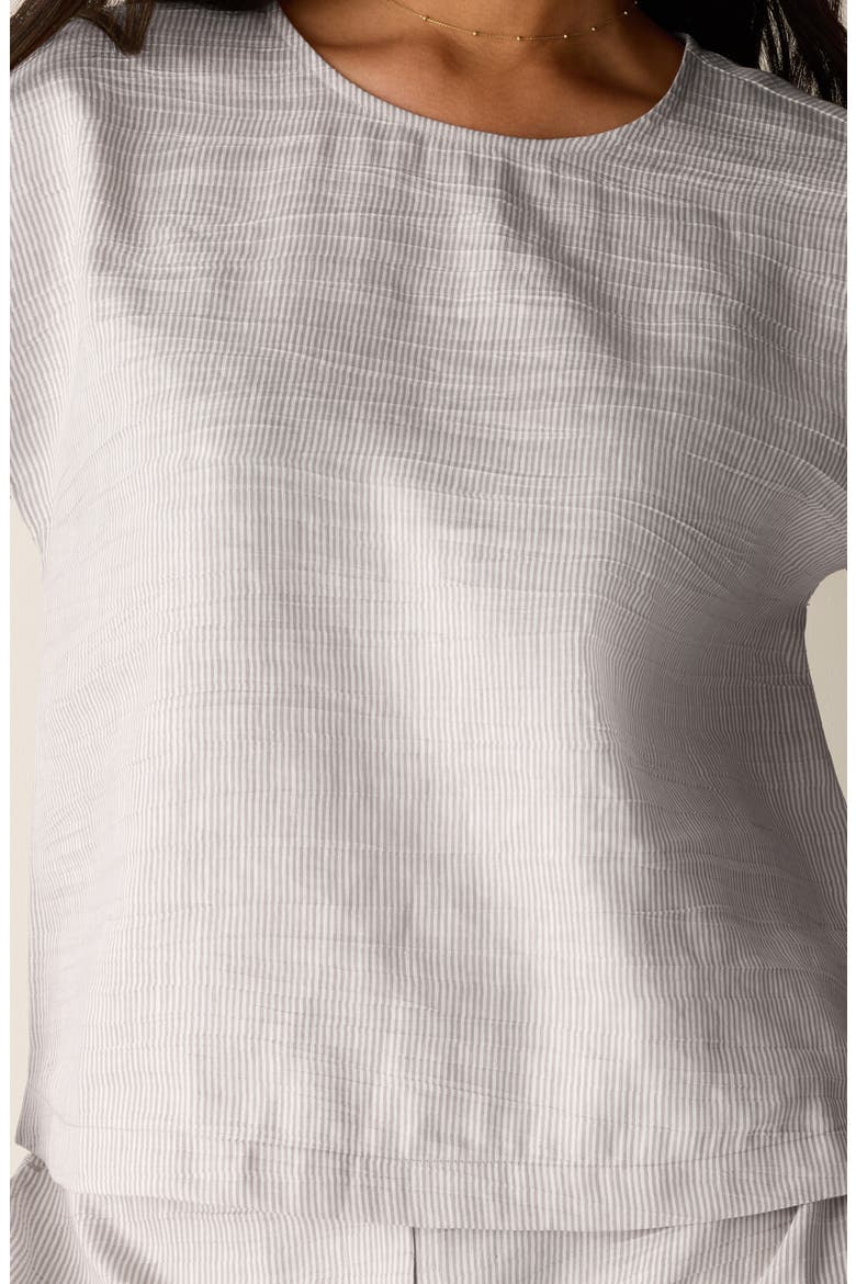 Linen Blend Square Top, Alternate, color, WHEAT