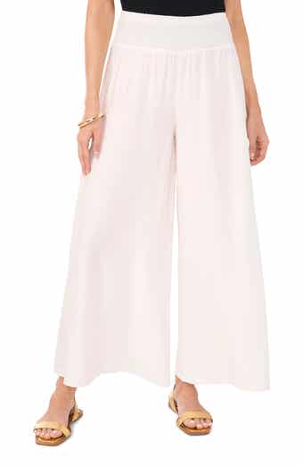 Vince Camuto Smocked Waist Wide Leg Pants