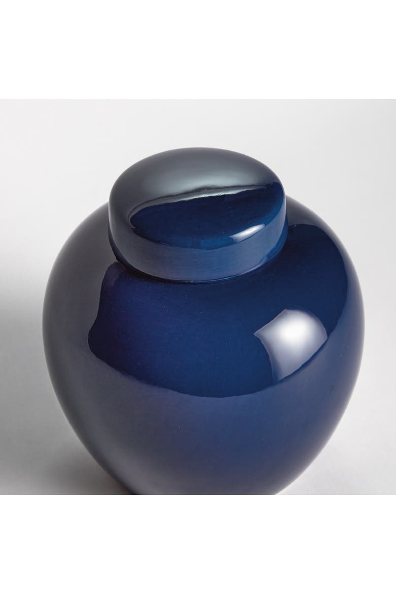 Koa Navy Lidded Jar, Alternate, color, Blue