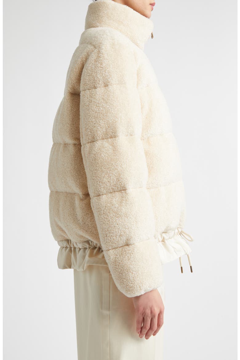 Cedre Teddy Down Jacket, Alternate, color, BEIGE