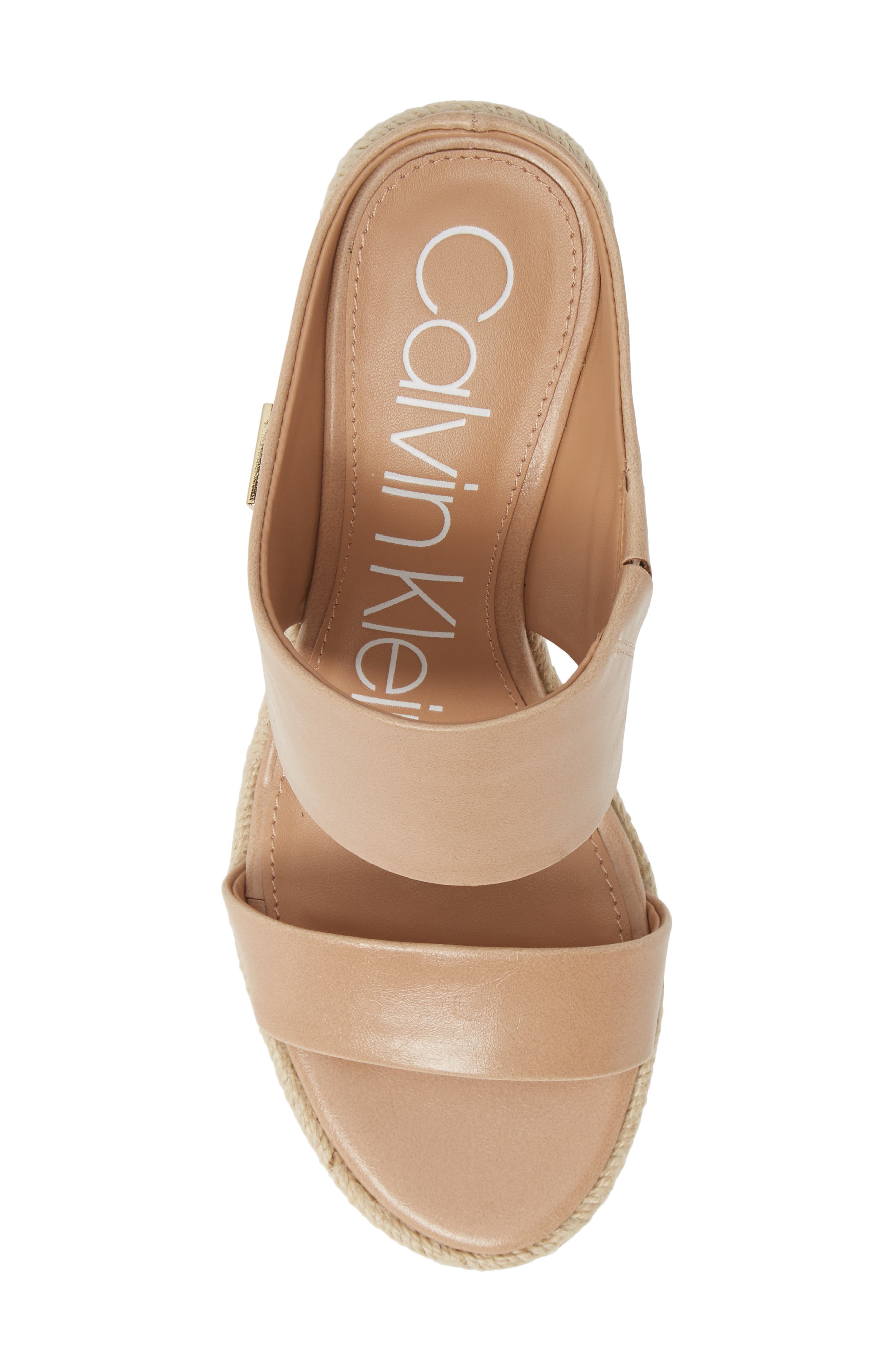 Brooke Espadrille Wedge Sandal, Alternate, color, DESERT SAND LEATHER