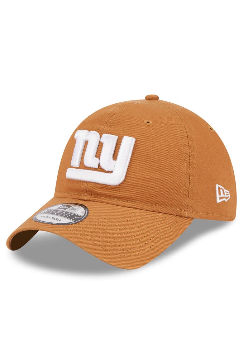 Men's New Era  Brown New York Giants  Main Core Classic 2.0 9TWENTY Adjustable Hat, Main, color, Brown