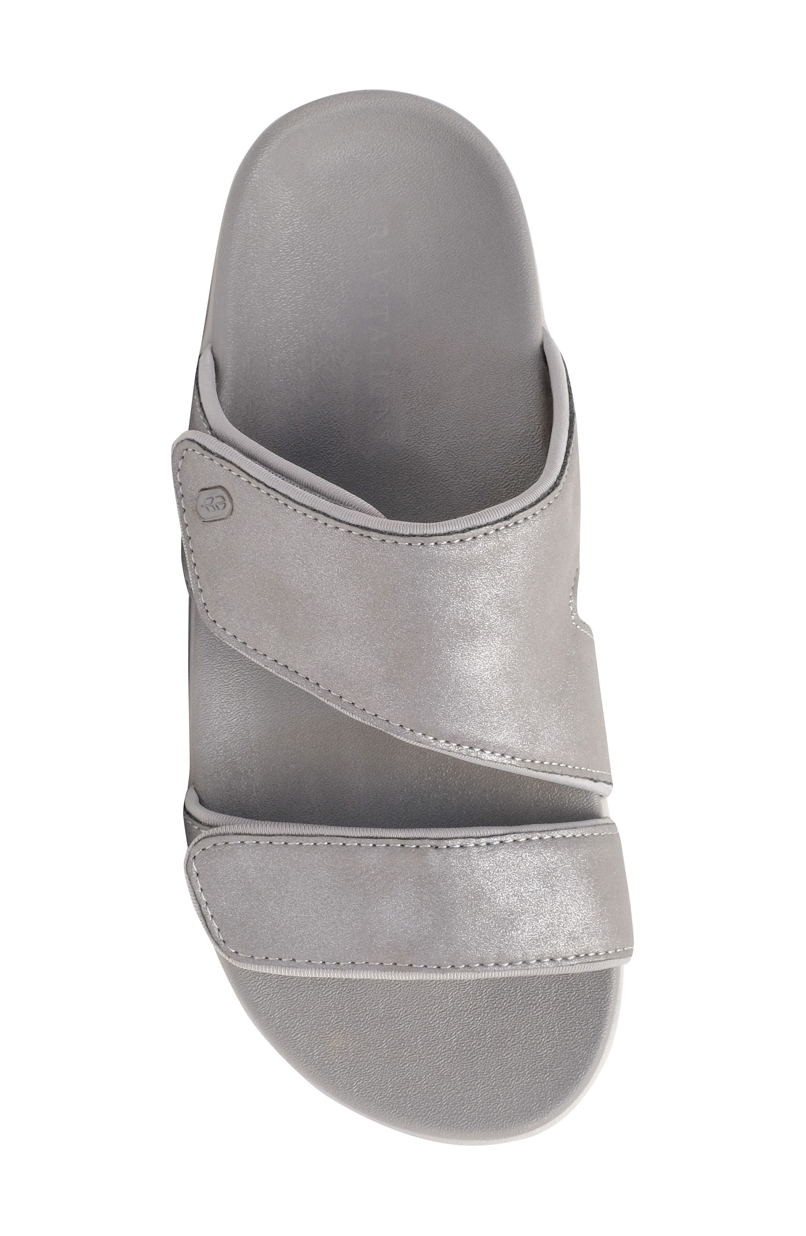Kholo Nuevo Slide Sandal, Alternate, color, PEWTER