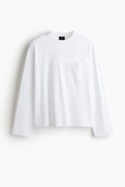 Loose Fit Long-sleeved Jersey Top