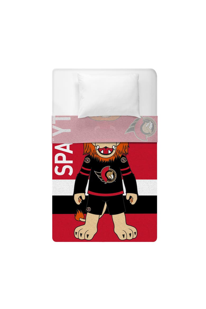Ottawa Senators Sparty 60" x 80" Raschel Throw Blanket, Alternate, color, None