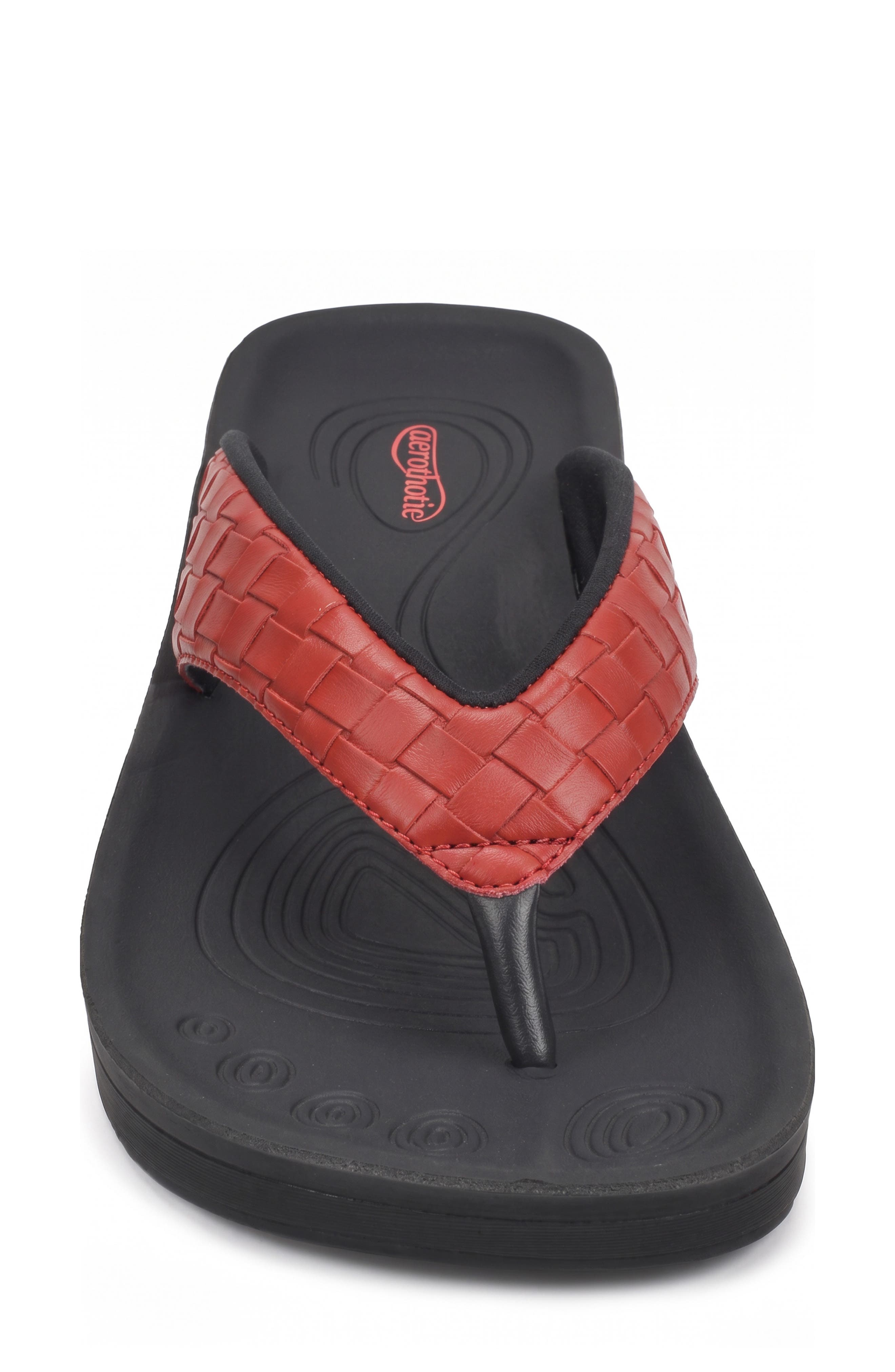 Clarus Flip Flop, Alternate, color, RED