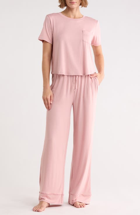 Rebalance Boxy Crop Long Pajamas