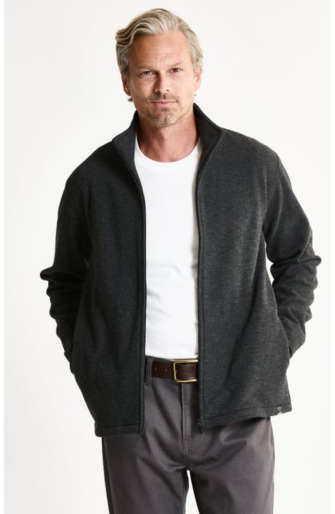 Wool Blend Knit Full Zip