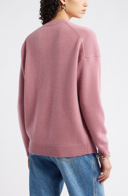 Nordstrom V-neck Wool & Cashmere Sweater In Pink
