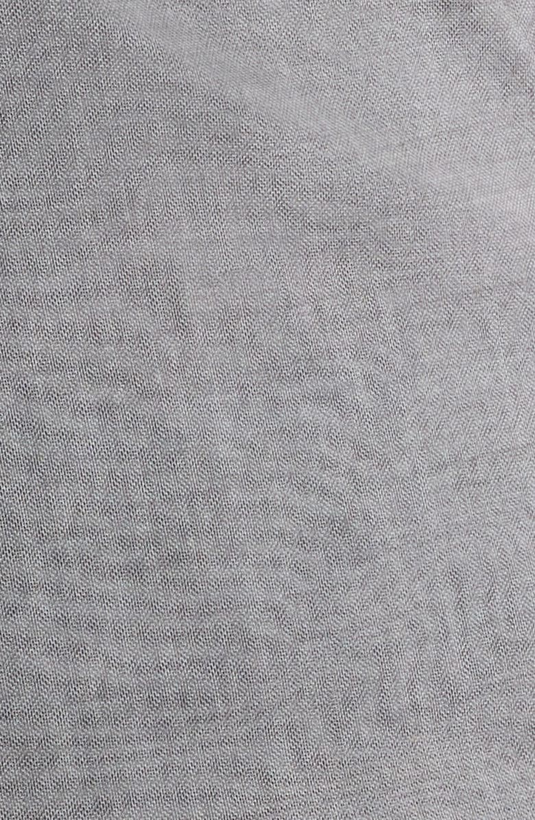 BOSS Edriba Faux Wrap Top, Alternate, color, Granite Mesh