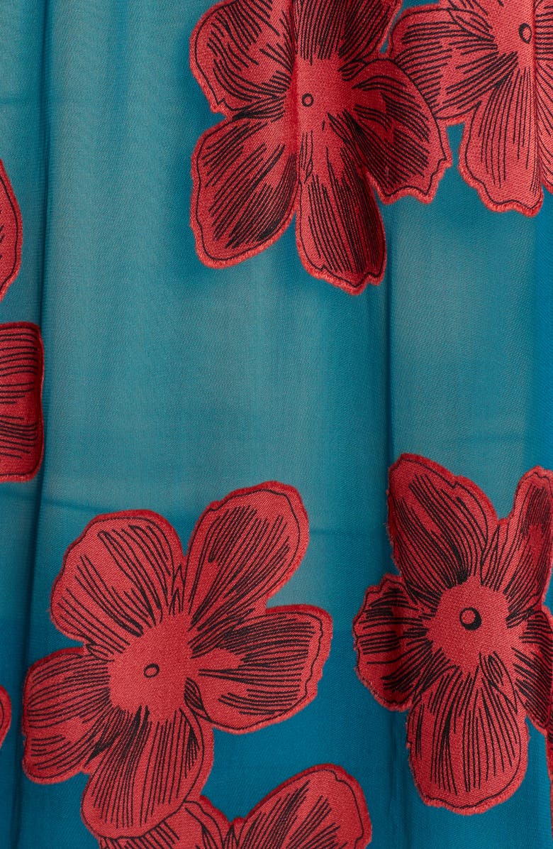 Alice + Olivia Ziggy Ruffle Sleeve Blouse, Alternate, color, 