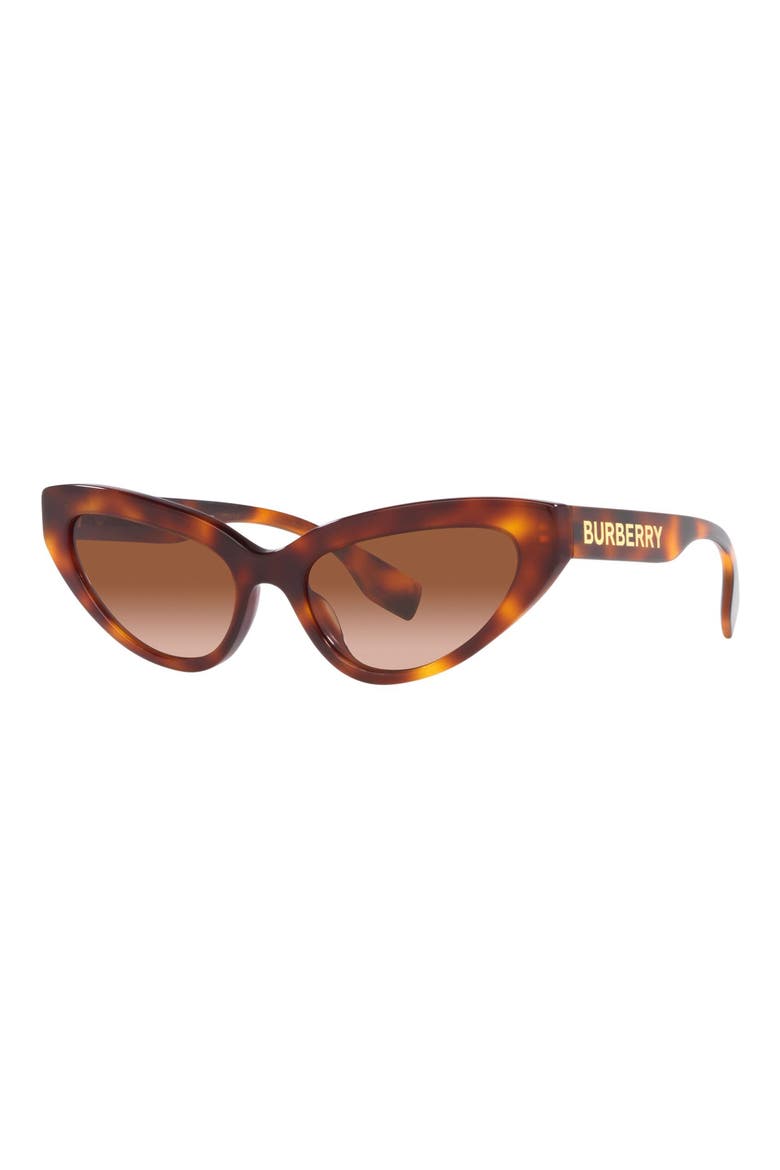 54mm Gradient Cat Eye Sunglasses, Alternate, color, LITE HAVANA