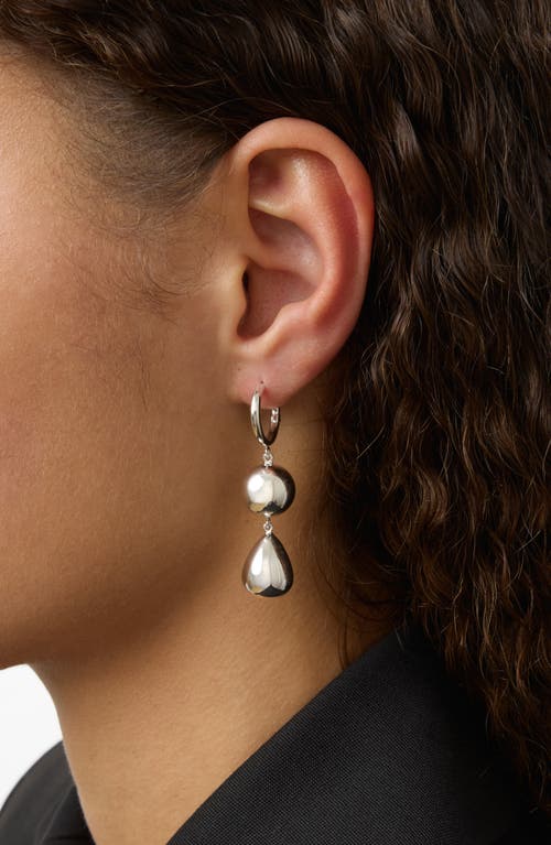 Lie Studio Lié Studio The Catherine Drop Earrings In Metallic