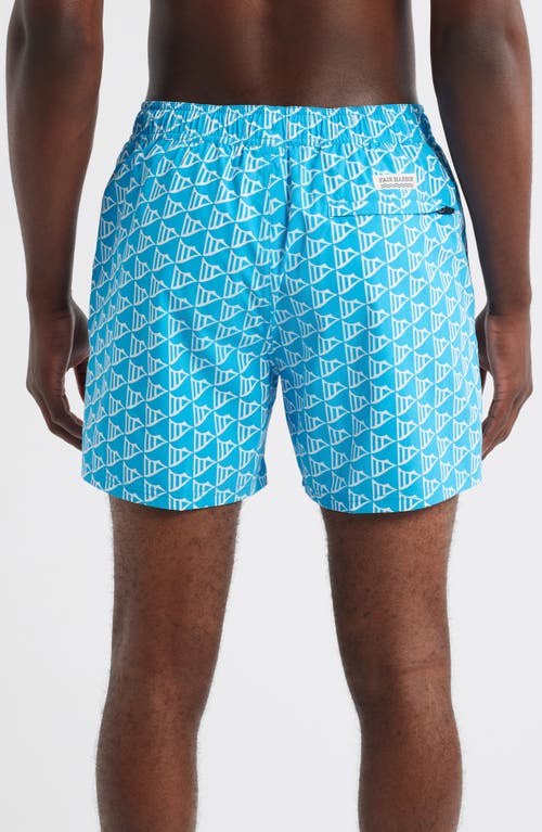 Fair Harbor The Bungalow Water Repellent Swim Trunks In Blue