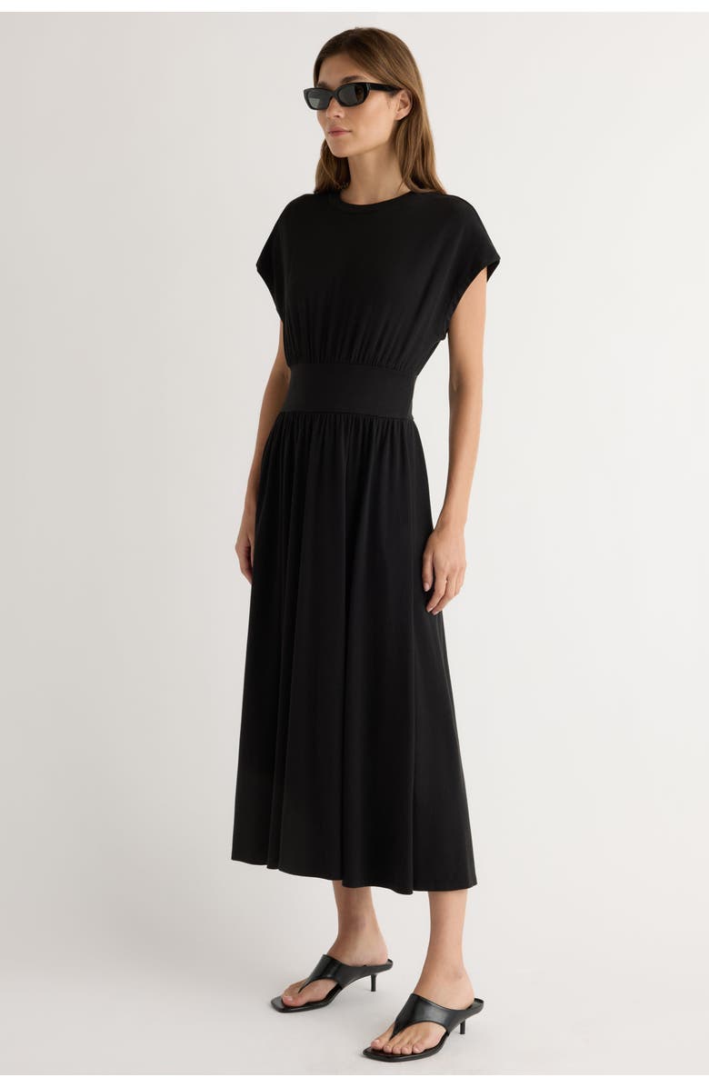 Modern Citizen Prima Jersey Midi Dress, Alternate, color, Black