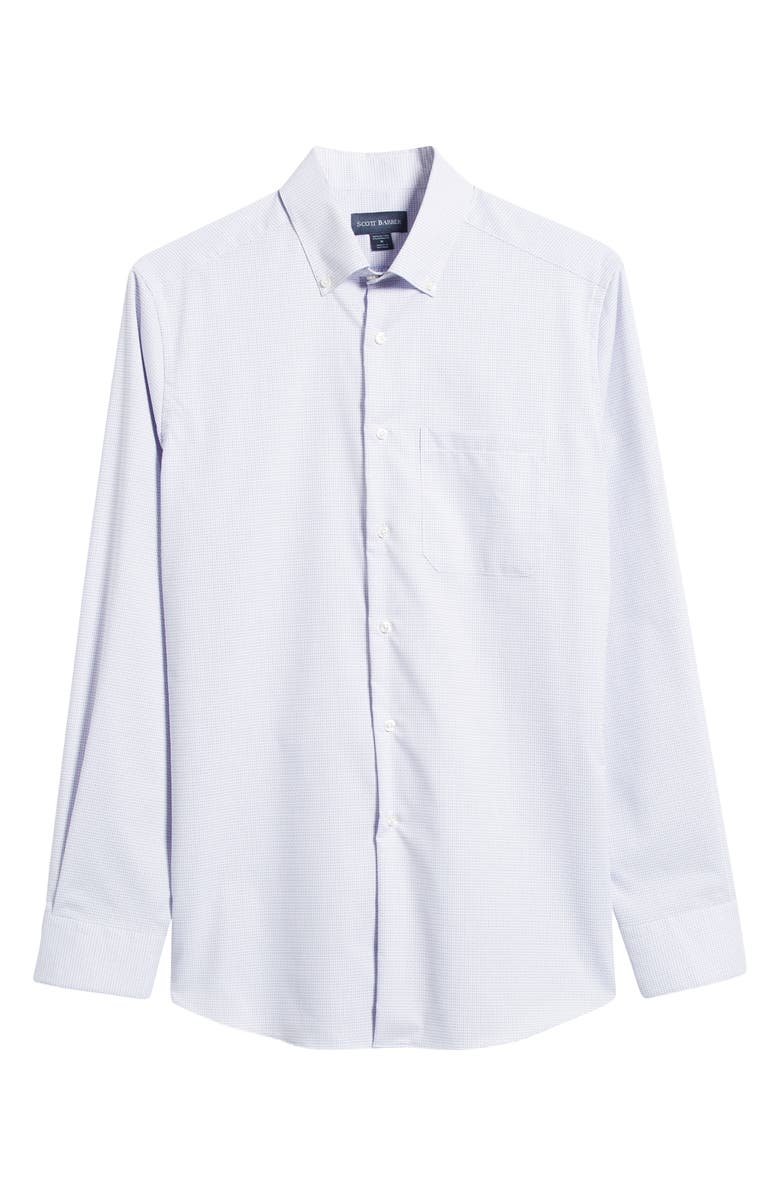 Scott Barber Dobby Check Stretch Button-Down Shirt, Alternate, color,