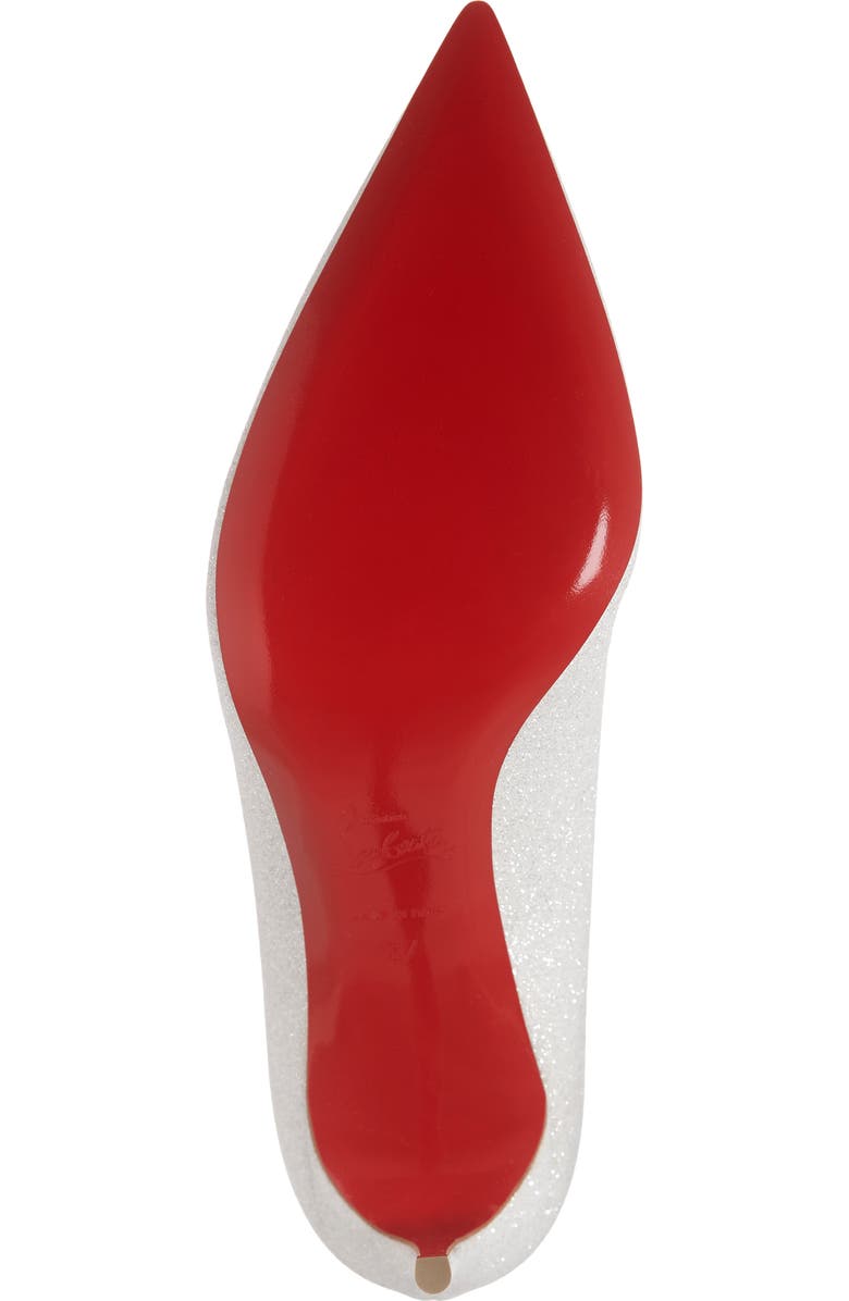 Christian Louboutin Kate Glitter Pointy Toe Pump, Alternate, color,