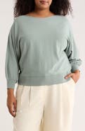 MAX STUDIO Dolman Elbow Sleeve Sweater